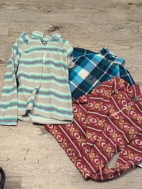 Eddie Bauer Women's  Bundle Of Patterned Fleece Pullovers